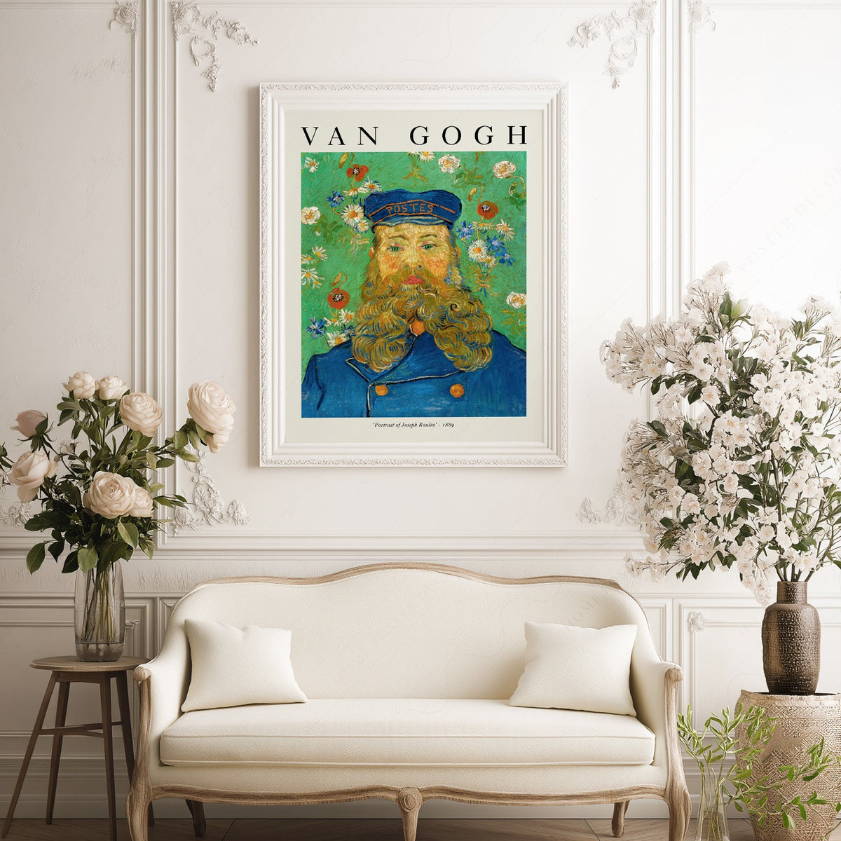 Van Gogh Portrait of Joseph Roulin Art Print – Famous Painting Wall Decor