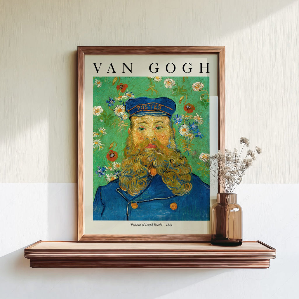 Van Gogh Portrait of Joseph Roulin Art Print – Famous Painting Wall Decor