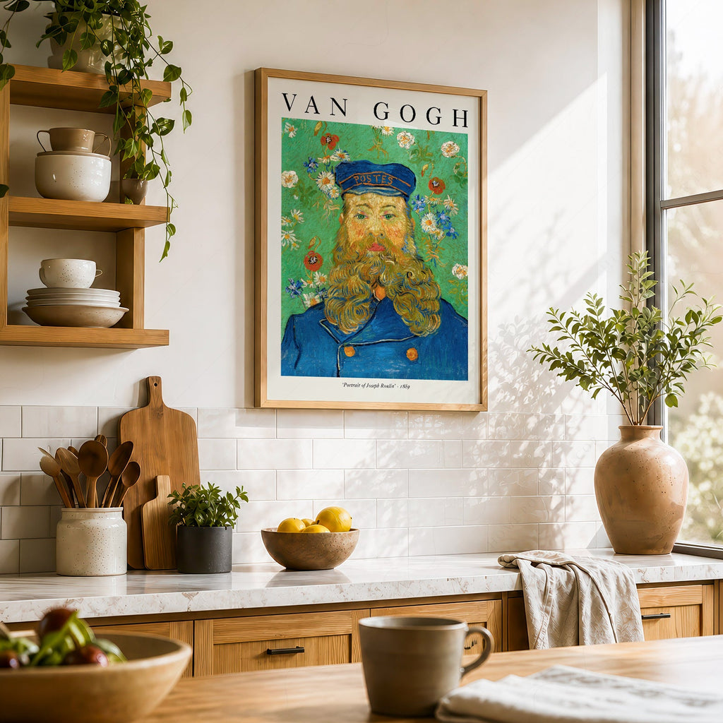Van Gogh Portrait of Joseph Roulin Art Print – Famous Painting Wall Decor