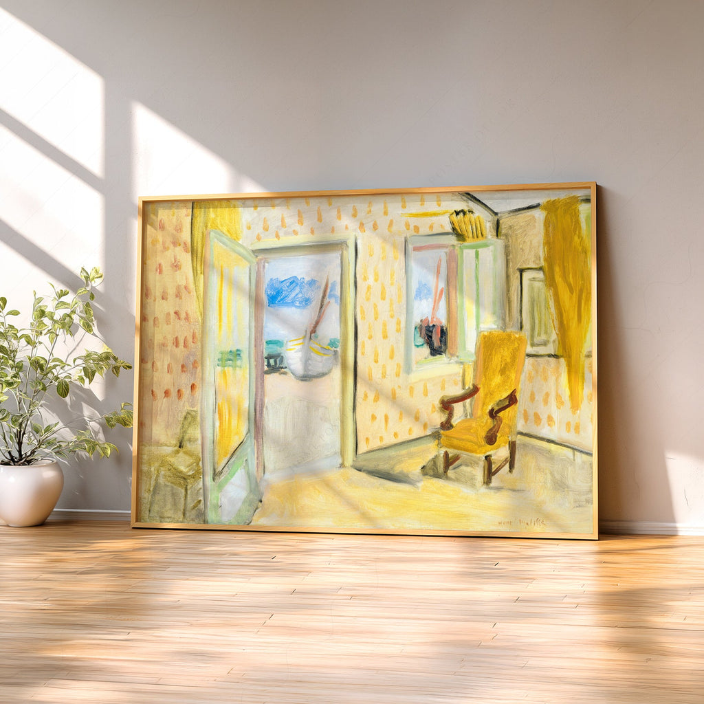 Henri Matisse The Yellow Room Art Print – Museum Interior Wall Art