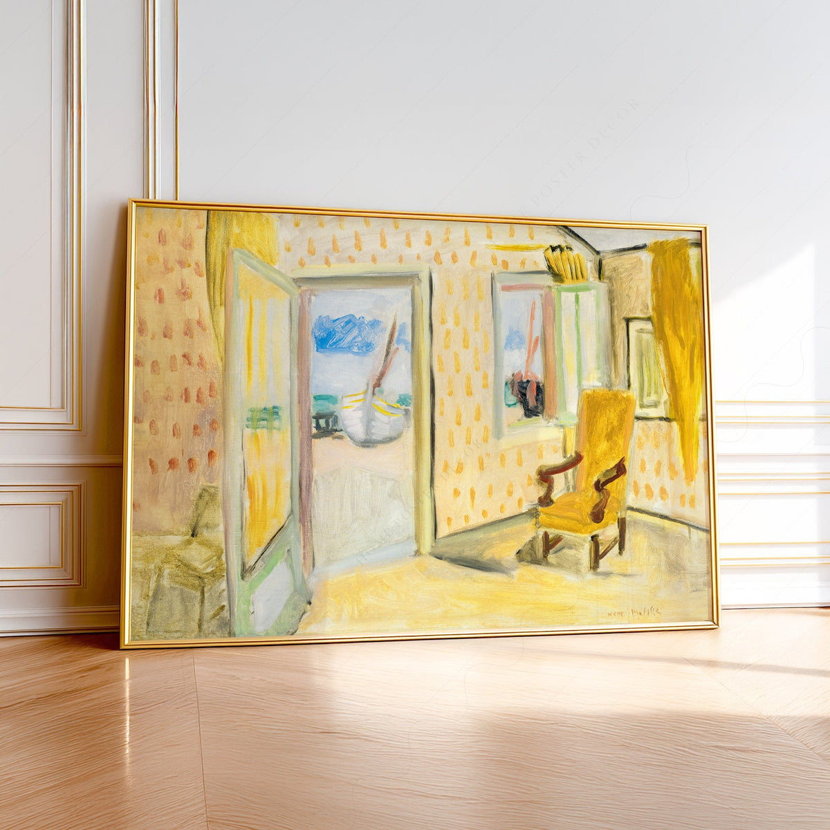 Henri Matisse The Yellow Room Art Print – Museum Interior Wall Art