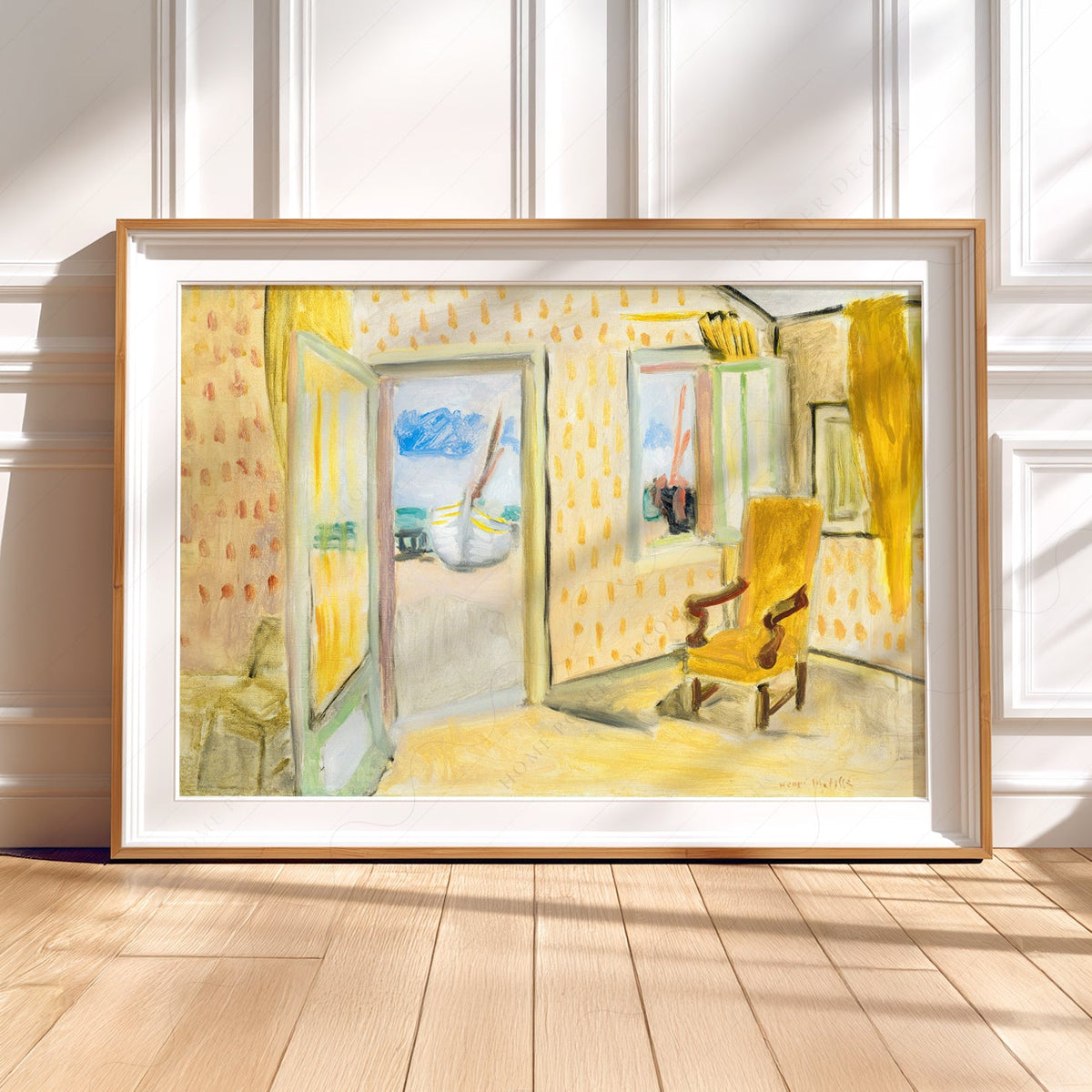 Henri Matisse The Yellow Room Art Print – Museum Interior Wall Art