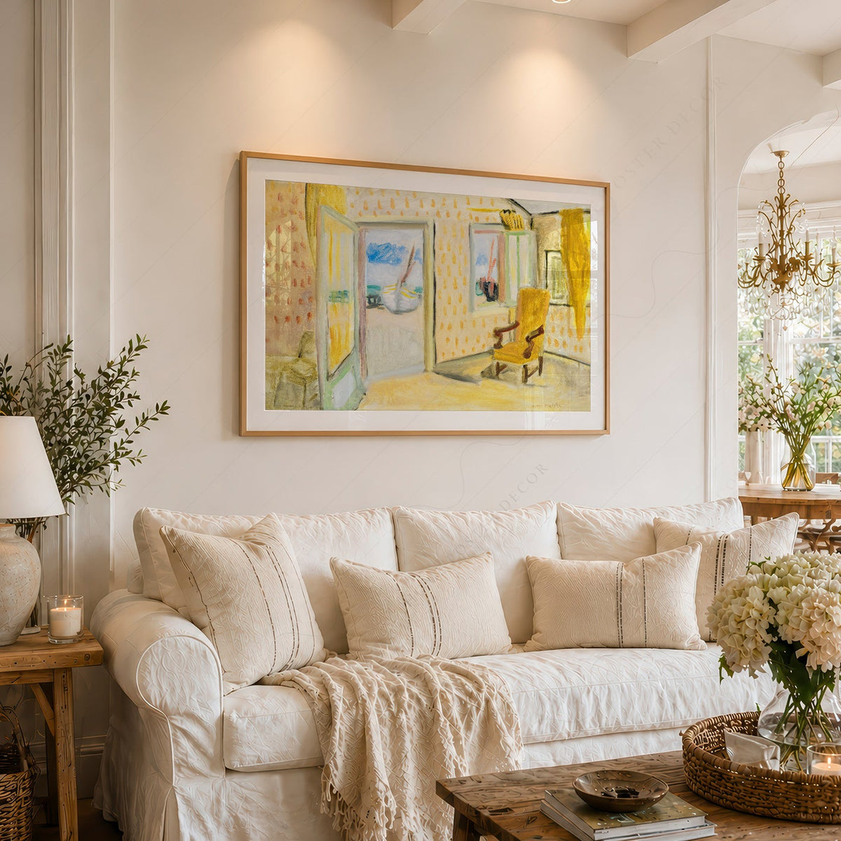 Henri Matisse The Yellow Room Art Print – Museum Interior Wall Art