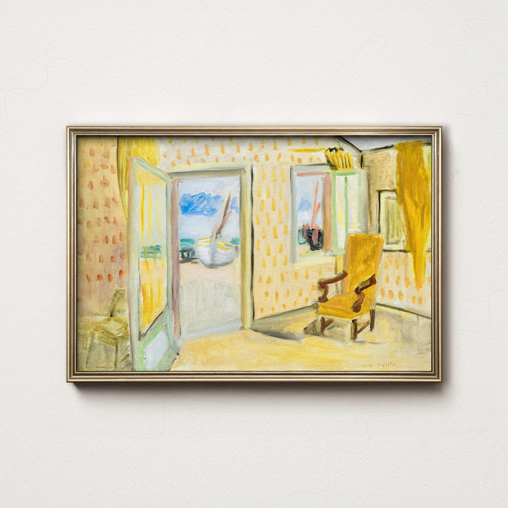 Henri Matisse The Yellow Room Art Print – Museum Interior Wall Art