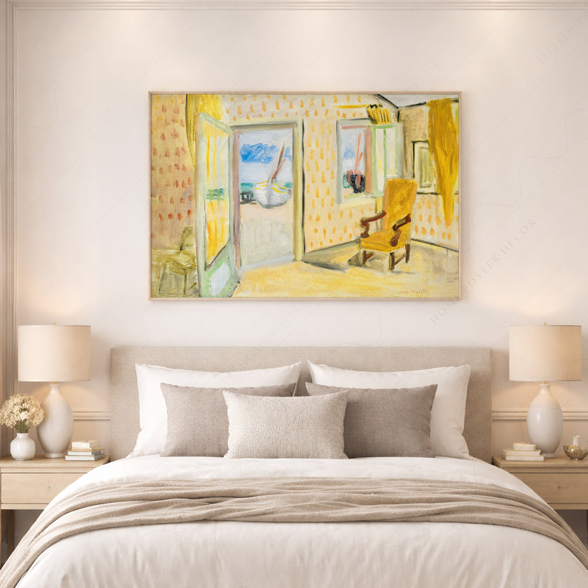 Henri Matisse The Yellow Room Art Print – Museum Interior Wall Art