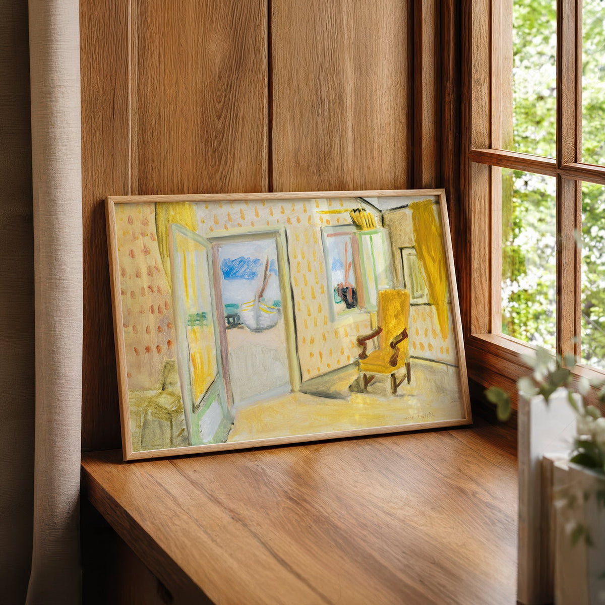 Henri Matisse The Yellow Room Art Print – Museum Interior Wall Art