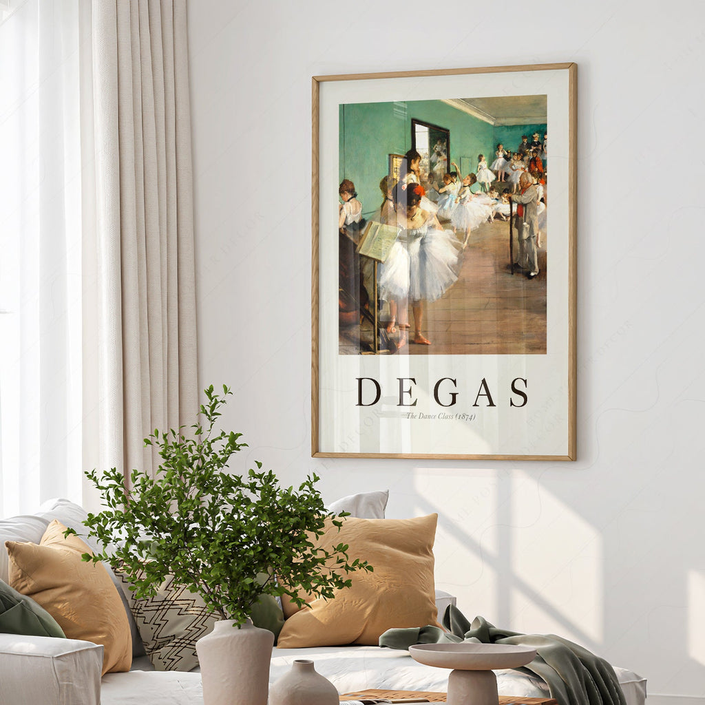 Edgar Degas The Dance Class 1874 Art Print – Impressionist Ballet Poster