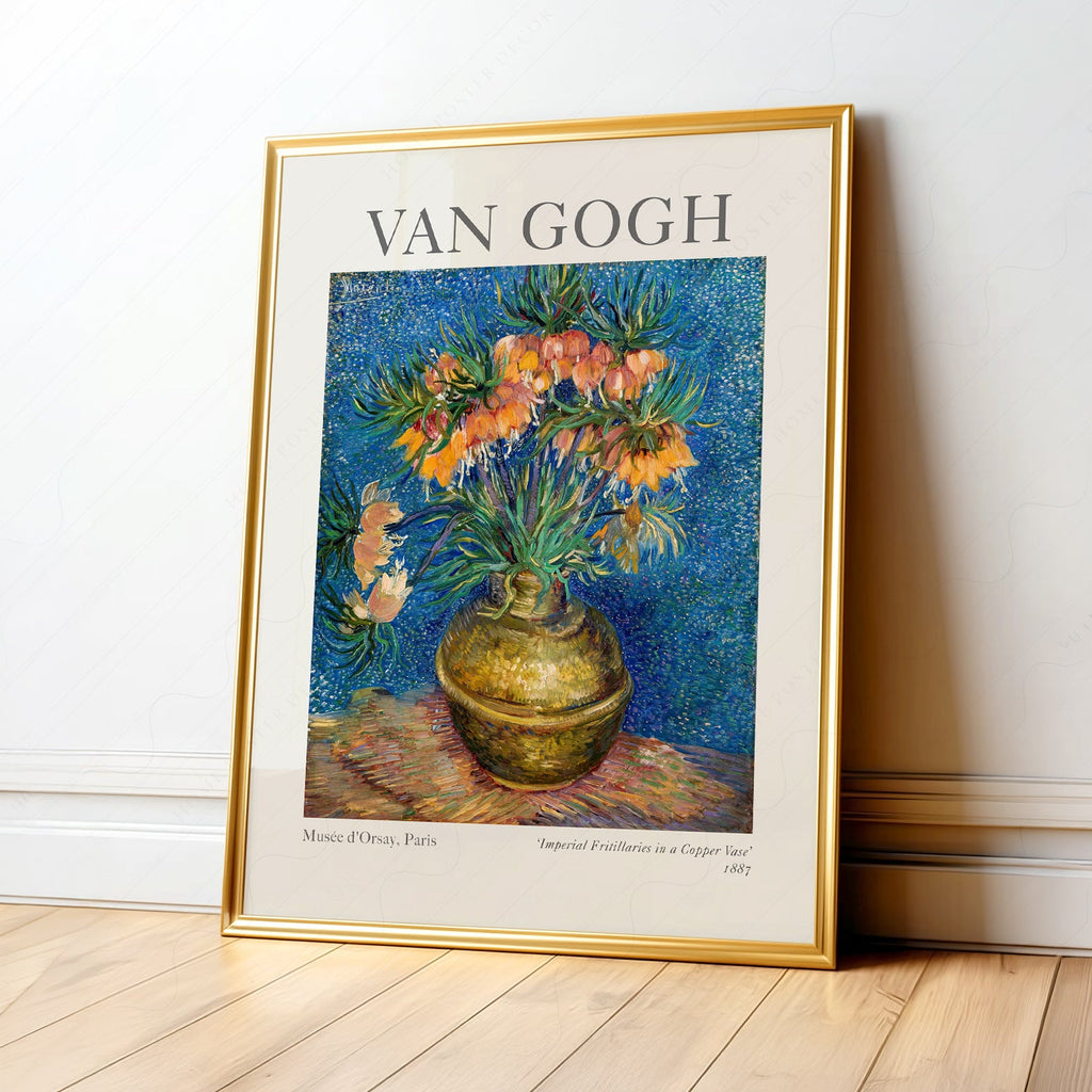 Van Gogh Imperial Fritillaries in a Copper Vase Print – Floral Wall Art