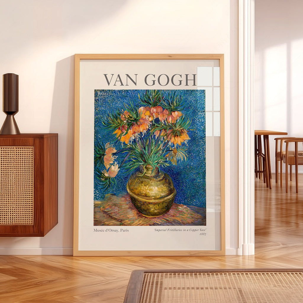 Van Gogh Imperial Fritillaries in a Copper Vase Print – Floral Wall Art