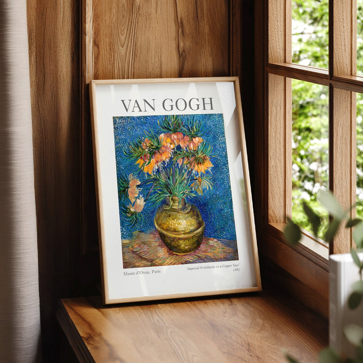 Van Gogh Imperial Fritillaries in a Copper Vase Print – Floral Wall Art