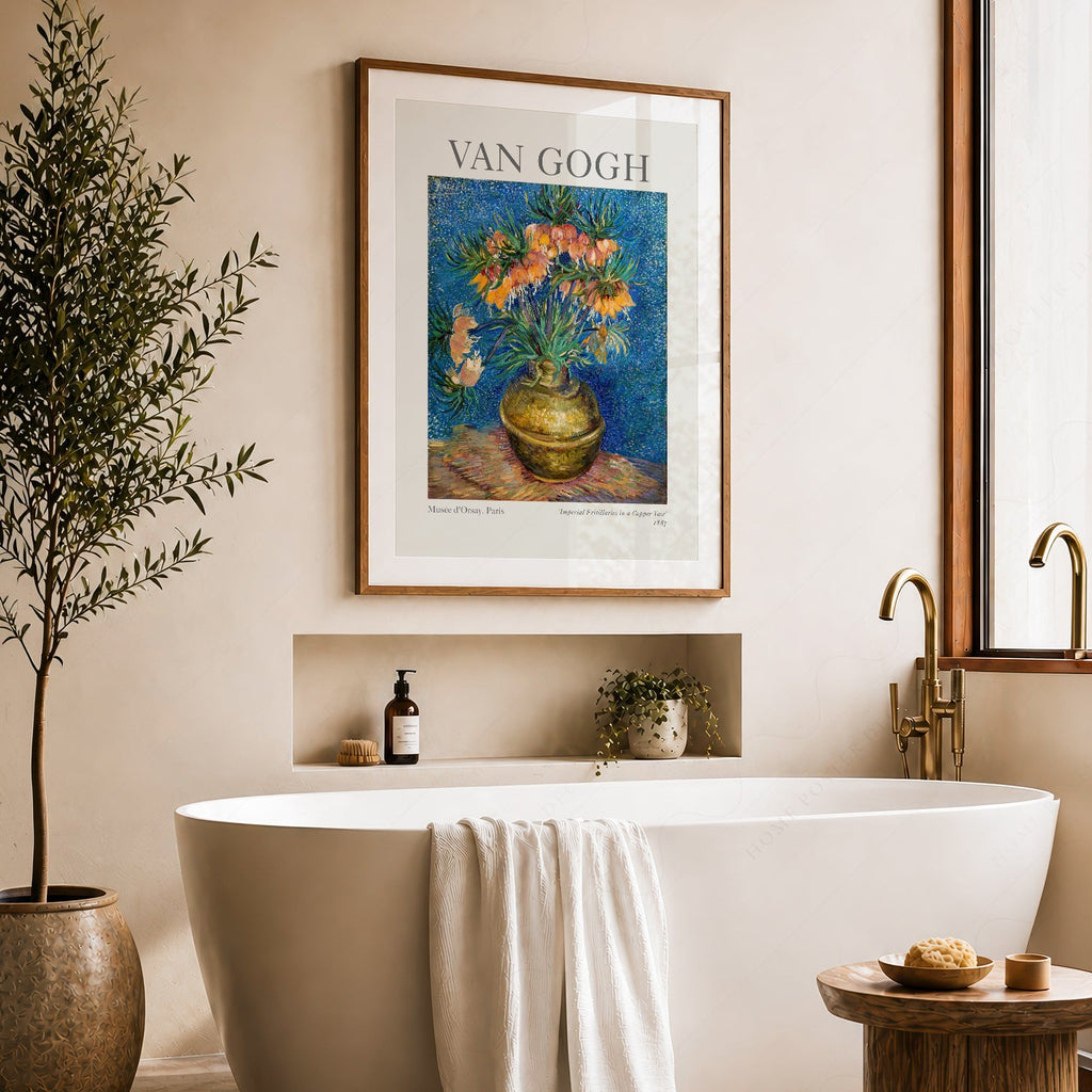Van Gogh Imperial Fritillaries in a Copper Vase Print – Floral Wall Art