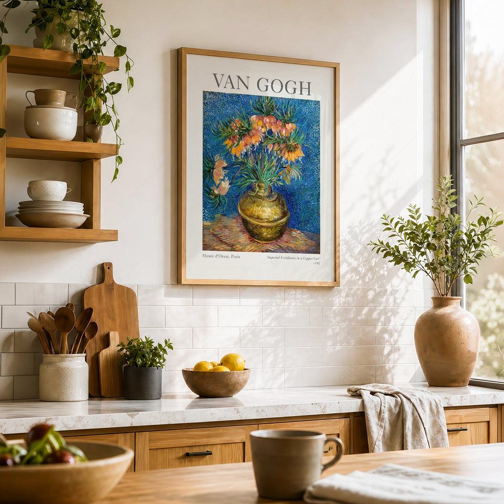 Van Gogh Imperial Fritillaries in a Copper Vase Print – Floral Wall Art
