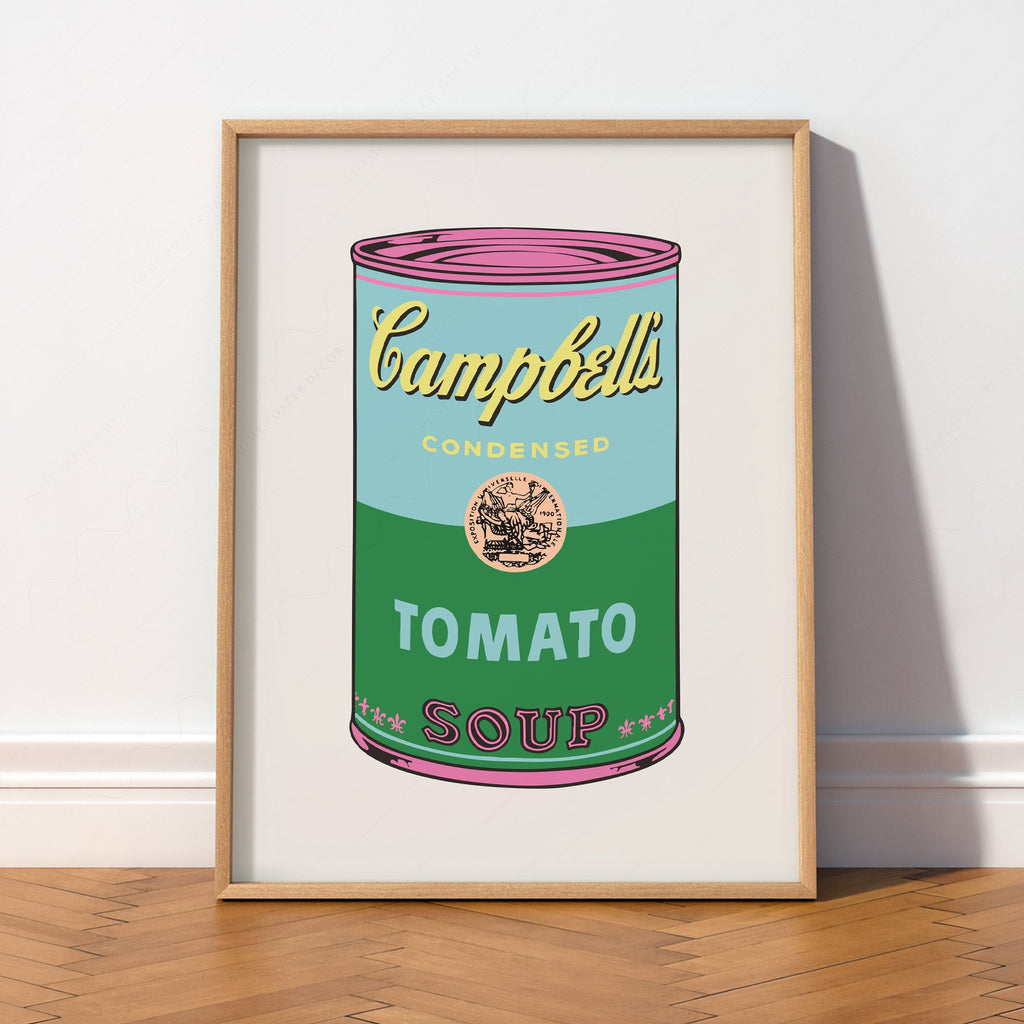 Andy Warhol Campbell's Soup Can Art Print – Pop Art Wall Decor Poster