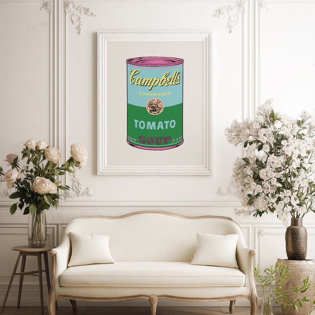 Andy Warhol Campbell's Soup Can Art Print – Pop Art Wall Decor Poster