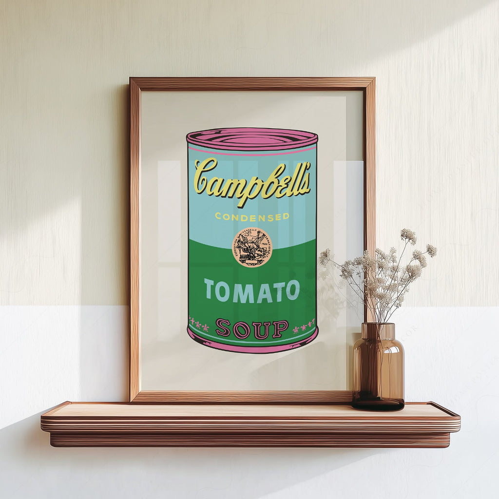 Andy Warhol Campbell's Soup Can Art Print – Pop Art Wall Decor Poster