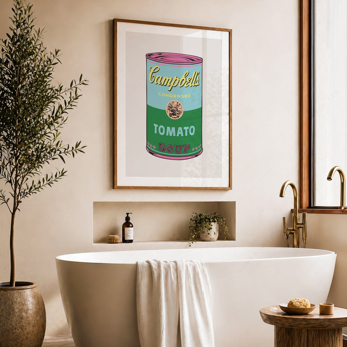Andy Warhol Campbell's Soup Can Art Print – Pop Art Wall Decor Poster