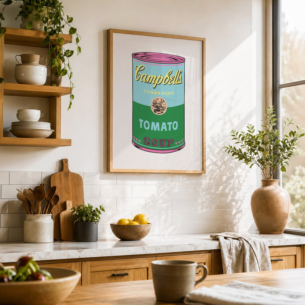Andy Warhol Campbell's Soup Can Art Print – Pop Art Wall Decor Poster