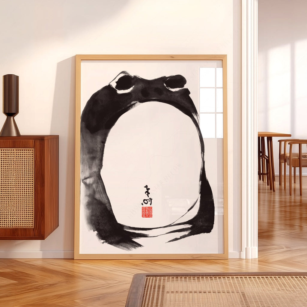 Reproduction Grenouille Matsumoto Hoji – Affiche d'art mural ukiyo-e japonais