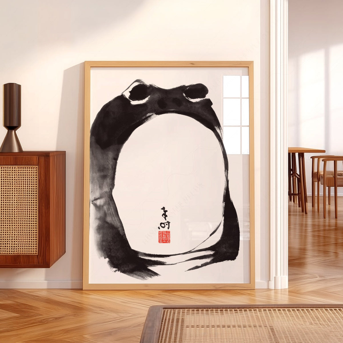 Reproduction Grenouille Matsumoto Hoji – Affiche d'art mural ukiyo-e japonais
