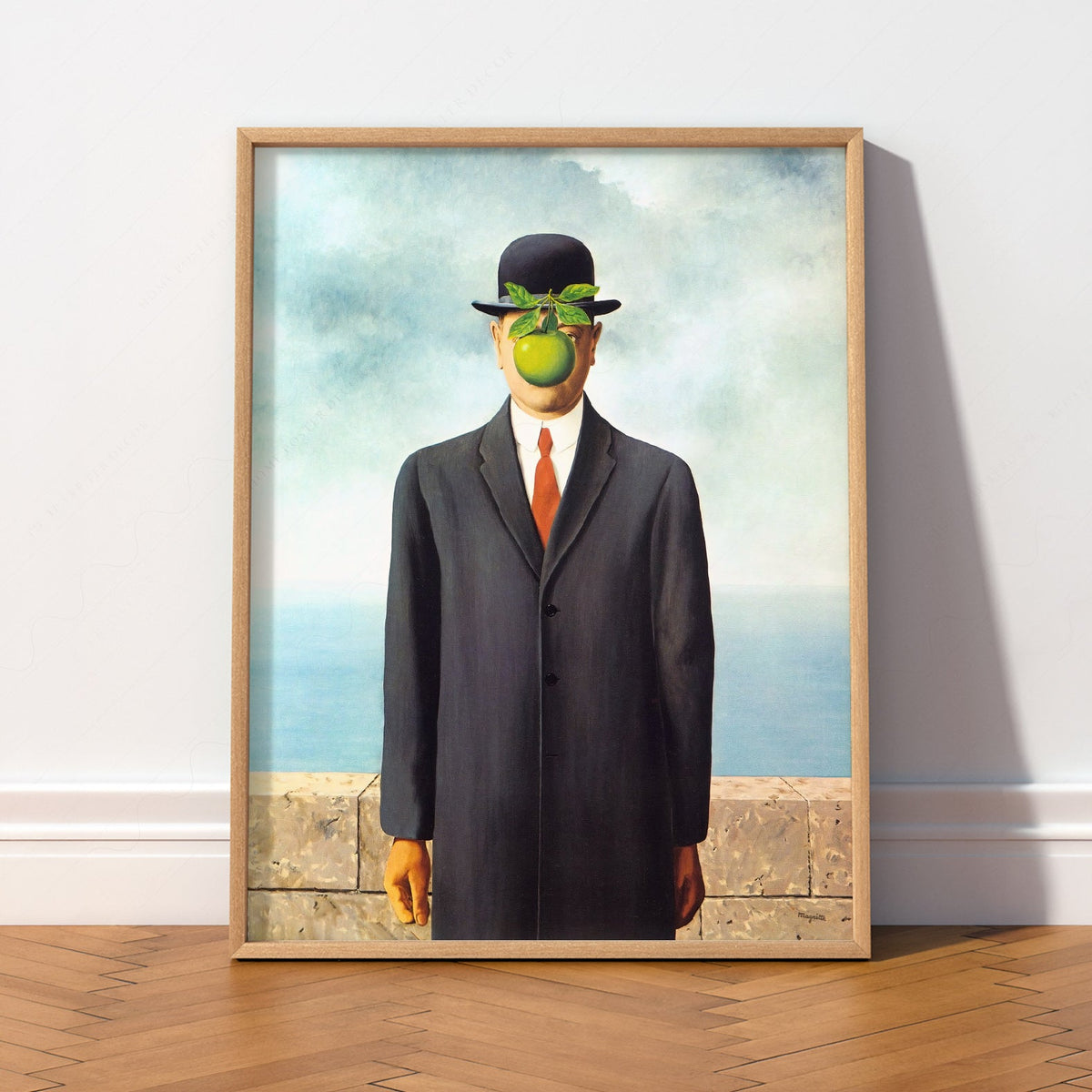 René Magritte The Son of Man Art Print – Surrealist Wall Art Poster