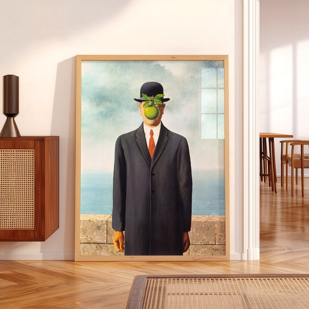 René Magritte The Son of Man Art Print – Surrealist Wall Art Poster