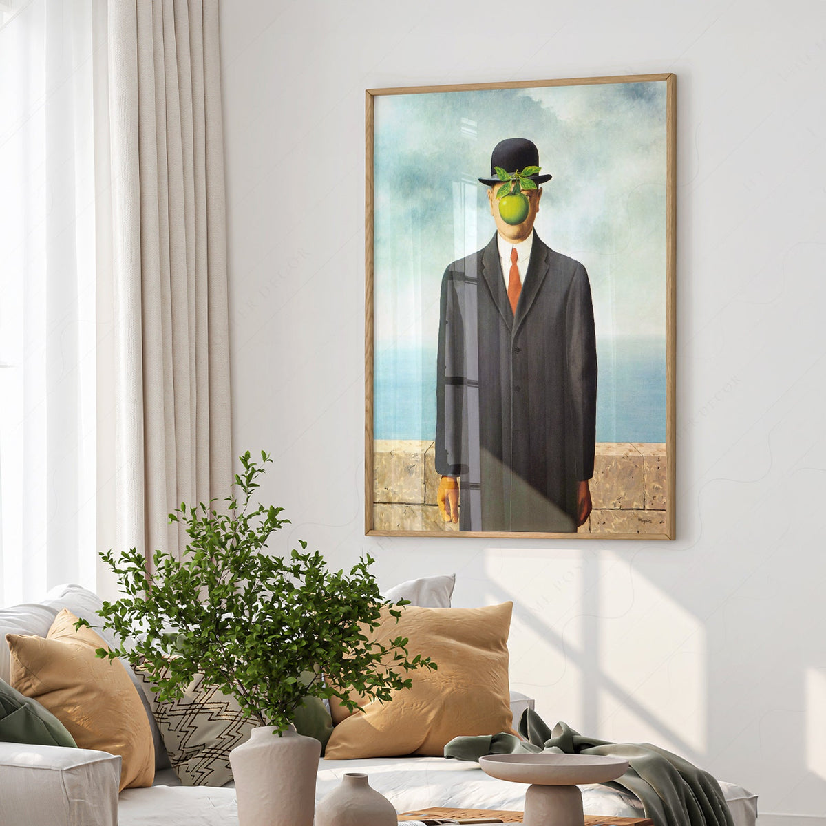 René Magritte The Son of Man Art Print – Surrealist Wall Art Poster