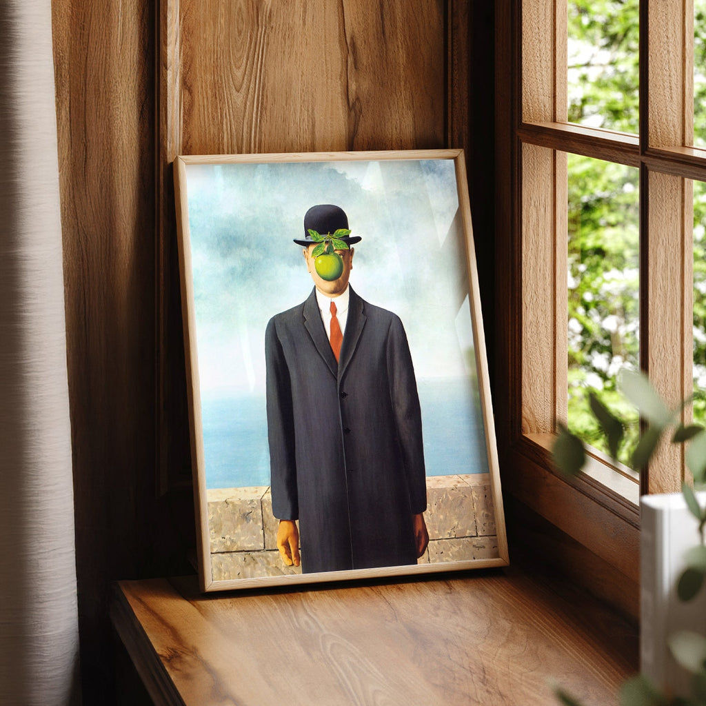 René Magritte The Son of Man Art Print – Surrealist Wall Art Poster