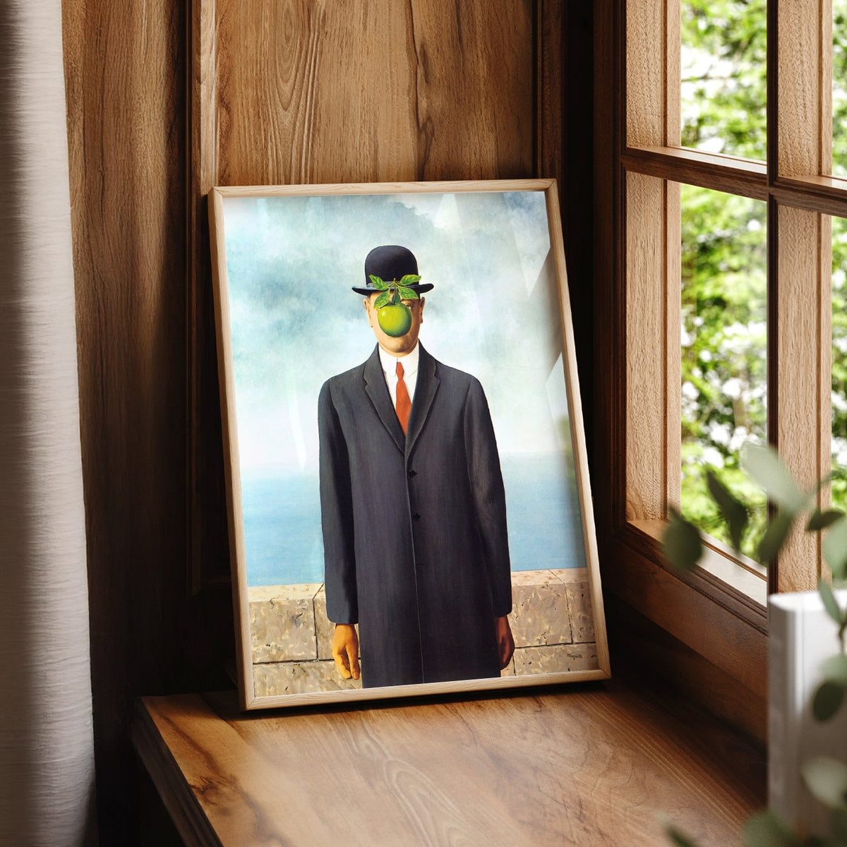 René Magritte The Son of Man Art Print – Surrealist Wall Art Poster