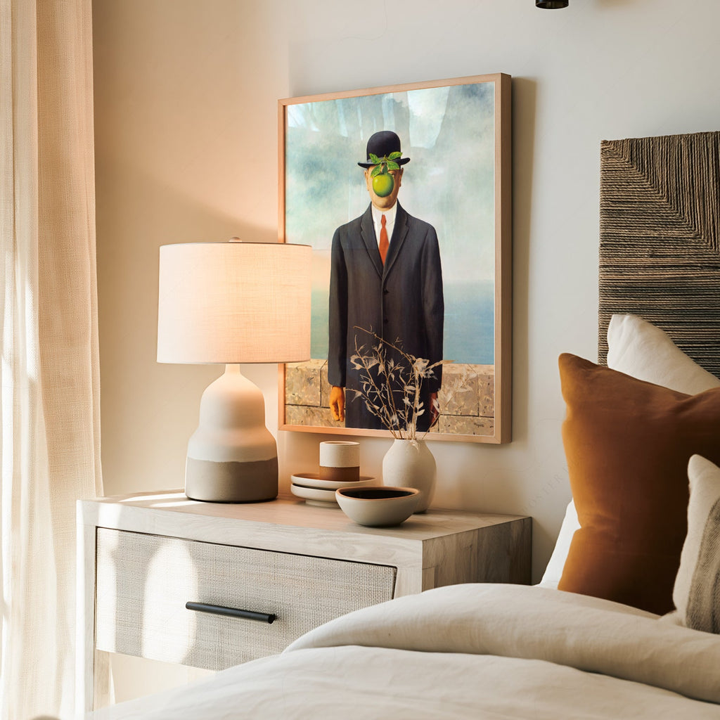 René Magritte The Son of Man Art Print – Surrealist Wall Art Poster