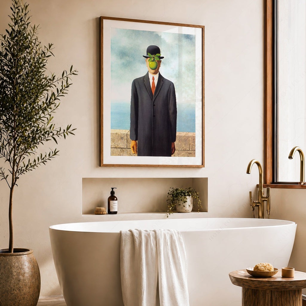 René Magritte The Son of Man Art Print – Surrealist Wall Art Poster
