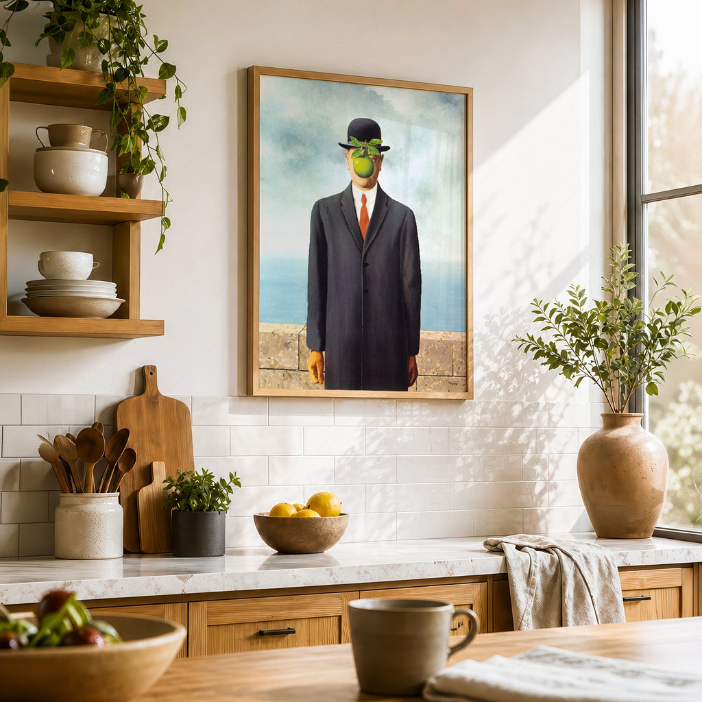 René Magritte The Son of Man Art Print – Surrealist Wall Art Poster