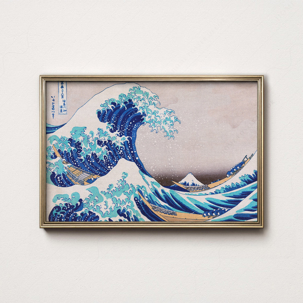 Katsushika Hokusai, The Great Wave off Kanagawa,  Japanese Ukiyo-e Wall Art