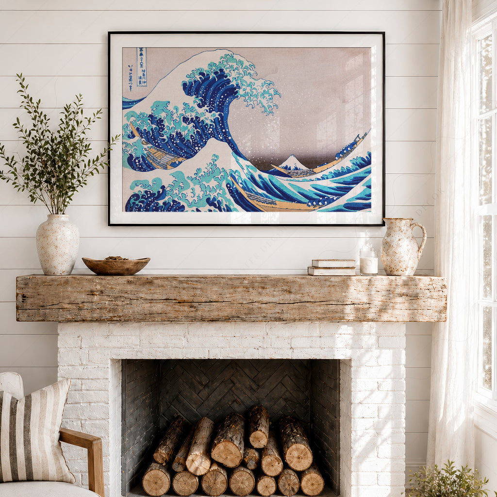 Katsushika Hokusai, The Great Wave off Kanagawa,  Japanese Ukiyo-e Wall Art