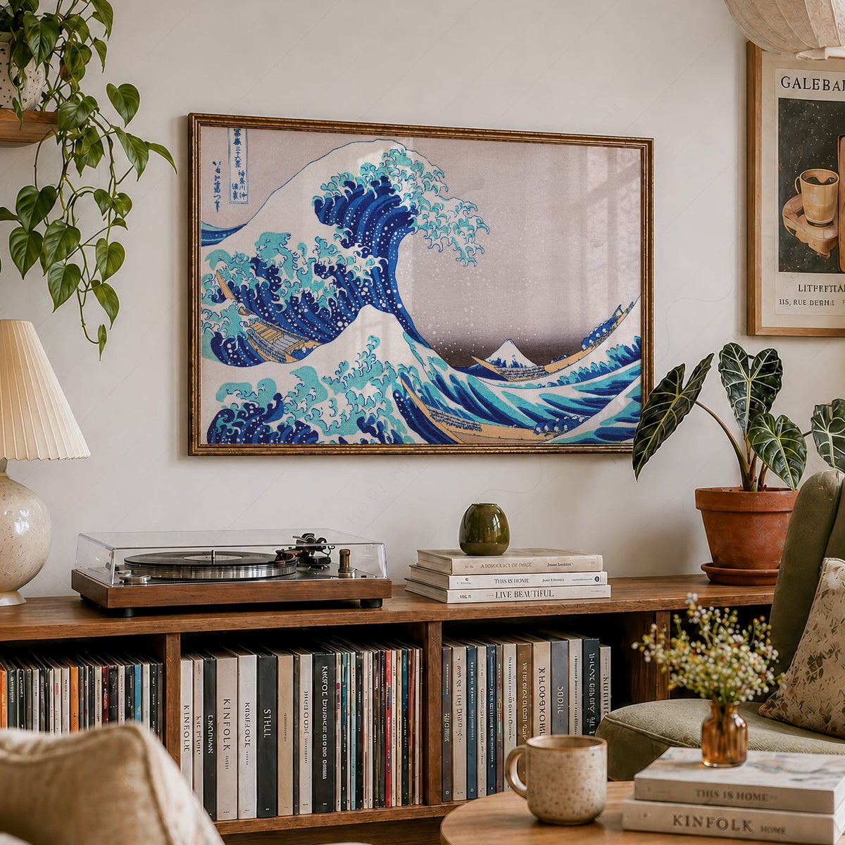Katsushika Hokusai, The Great Wave off Kanagawa,  Japanese Ukiyo-e Wall Art