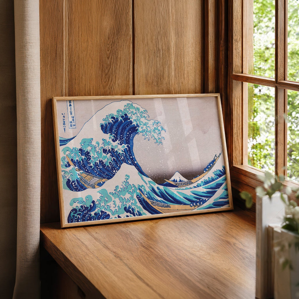 Katsushika Hokusai, The Great Wave off Kanagawa,  Japanese Ukiyo-e Wall Art