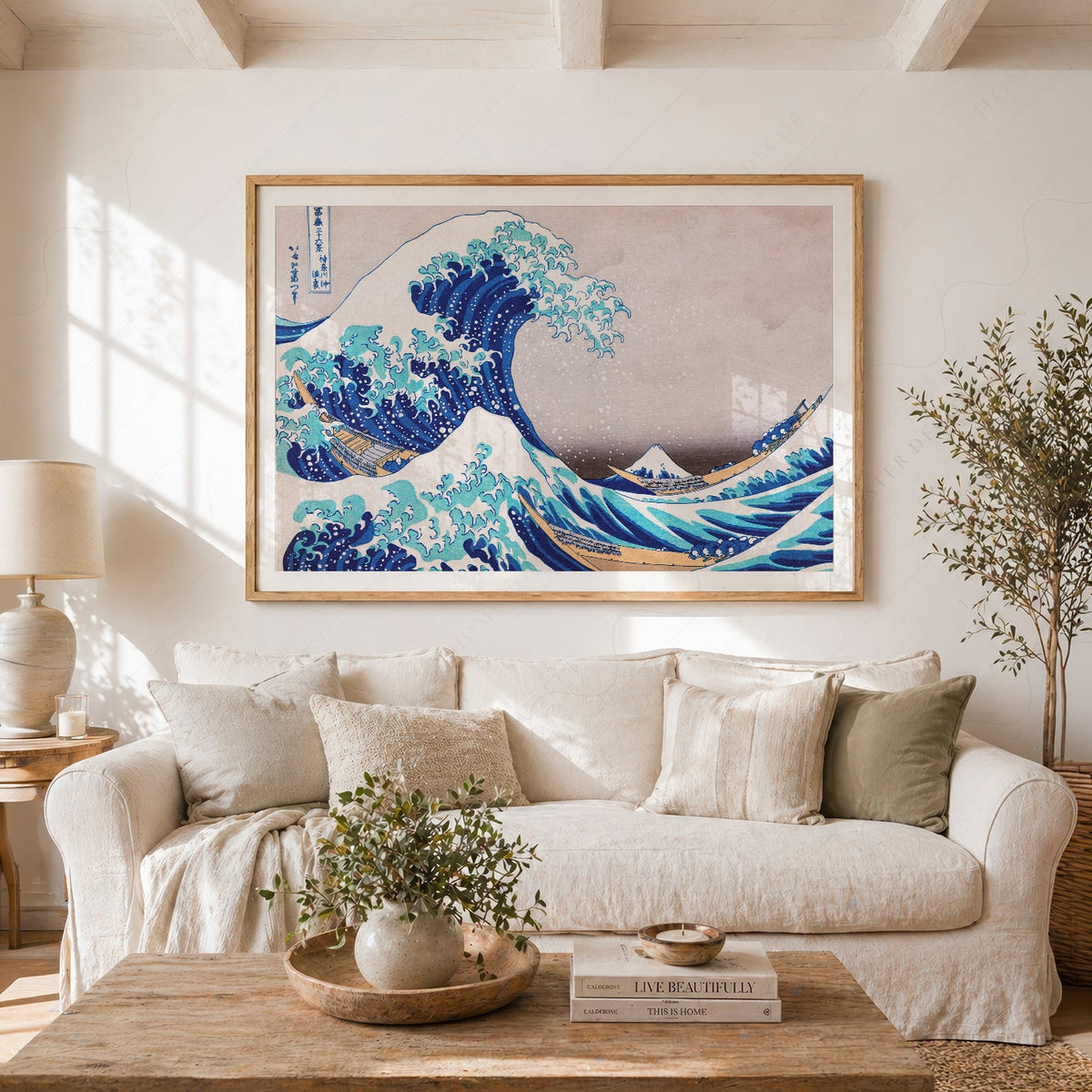 Katsushika Hokusai, The Great Wave off Kanagawa,  Japanese Ukiyo-e Wall Art