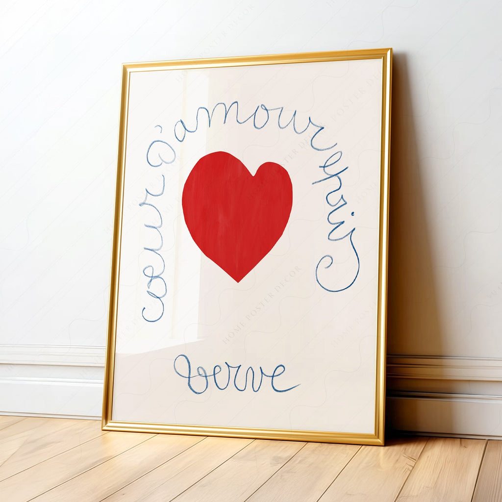 Henri Matisse Coeur d'Amour Epris Art Print – Verve Heart Poster