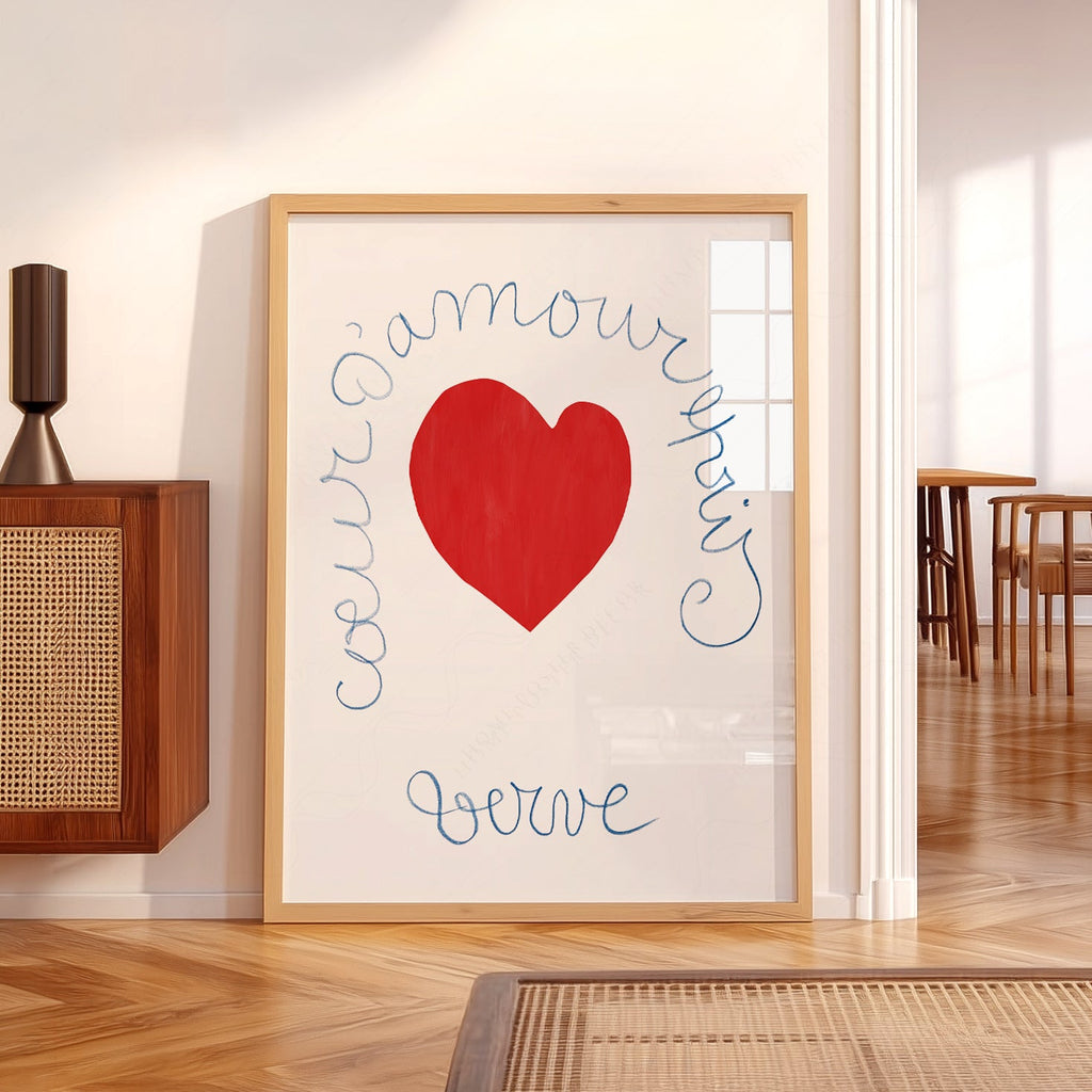 Henri Matisse Coeur d'Amour Epris Art Print – Verve Heart Poster