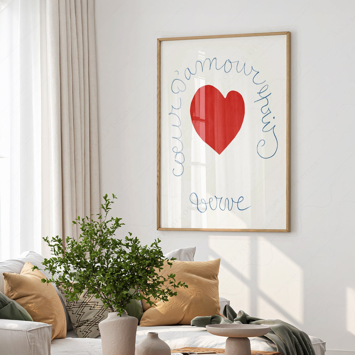 Henri Matisse Coeur d'Amour Epris Art Print – Verve Heart Poster