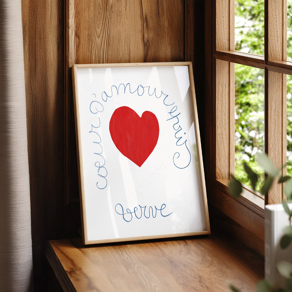 Henri Matisse Coeur d'Amour Epris Art Print – Verve Heart Poster