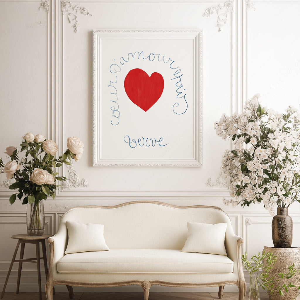 Henri Matisse Coeur d'Amour Epris Art Print – Verve Heart Poster