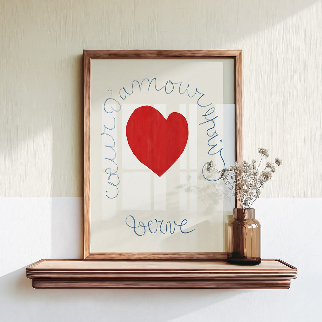 Henri Matisse Coeur d'Amour Epris Art Print – Verve Heart Poster