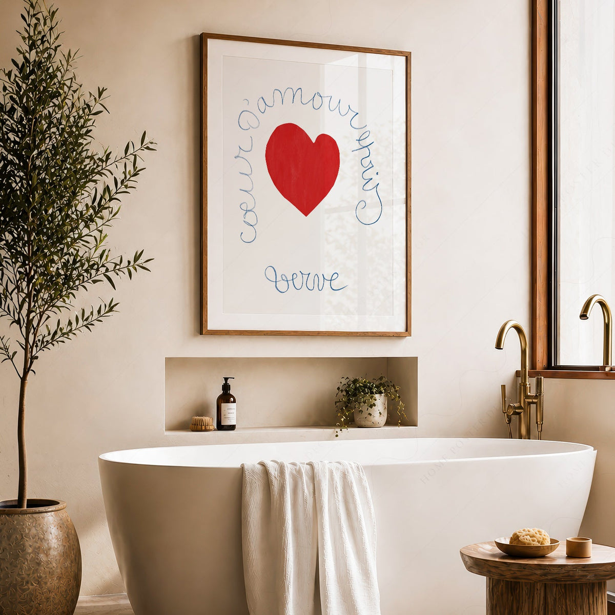 Henri Matisse Coeur d'Amour Epris Art Print – Verve Heart Poster