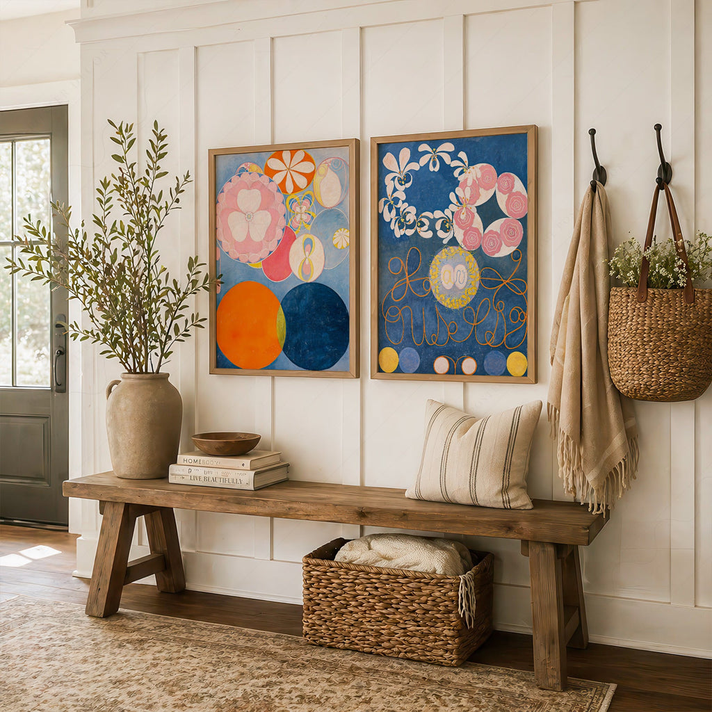 Hilma af Klint The Ten Largest Childhood Set of 2 Art Prints – Abstract Wall Art