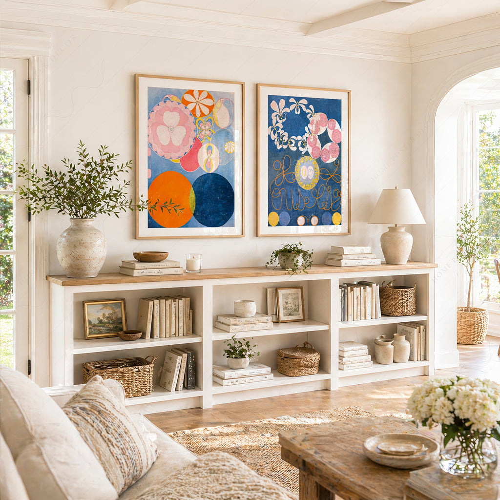 Hilma af Klint The Ten Largest Childhood Set of 2 Art Prints – Abstract Wall Art