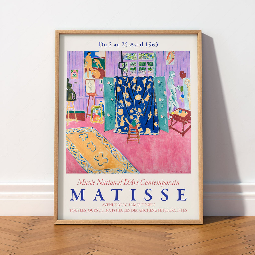Henri Matisse The Pink Studio Exhibition Poster – Modern Wall Art Print
