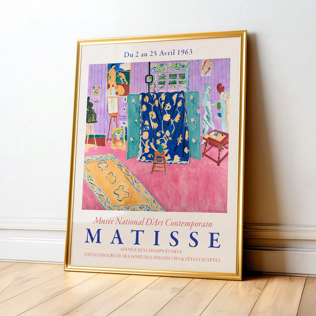 Henri Matisse The Pink Studio Exhibition Poster – Modern Wall Art Print