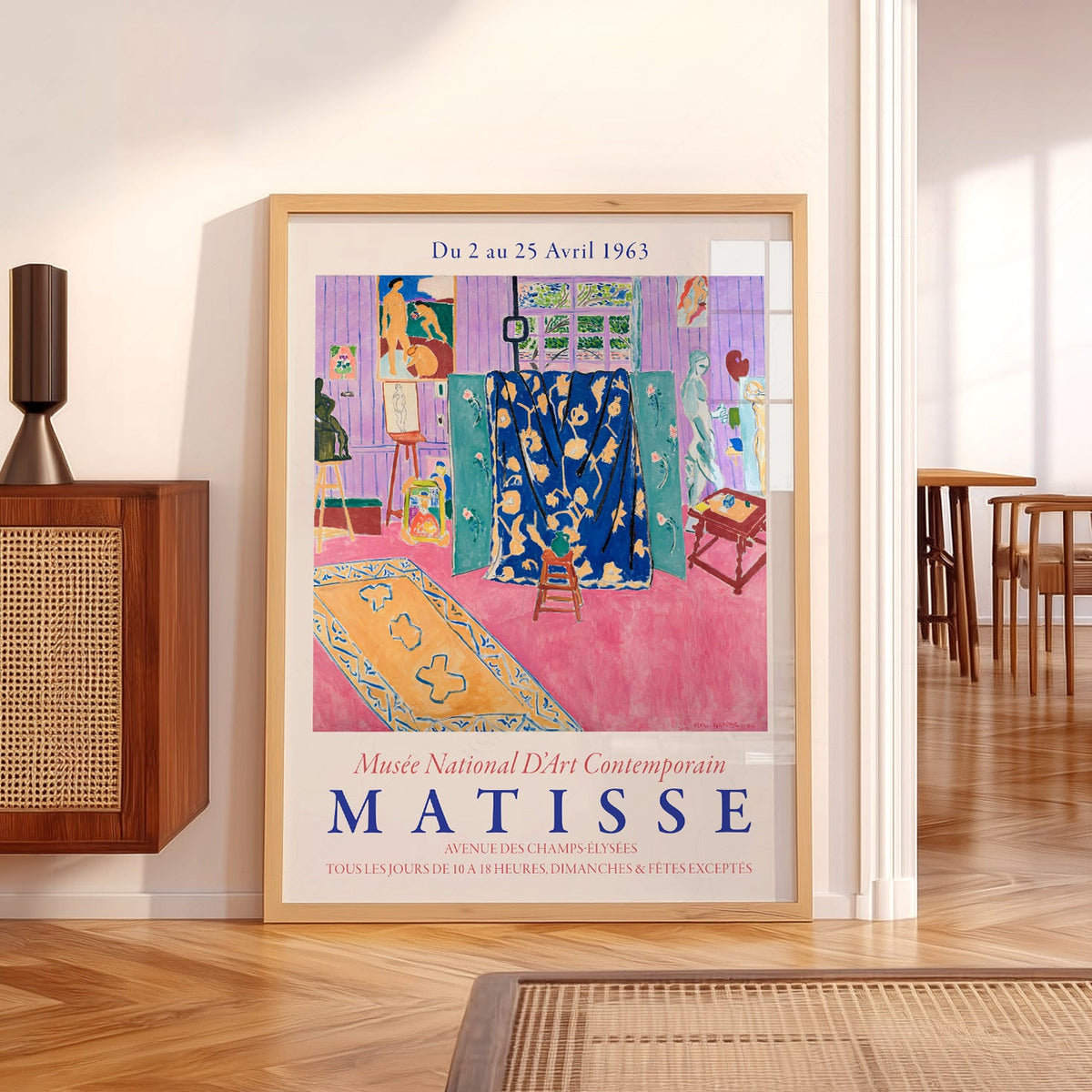 Henri Matisse The Pink Studio Exhibition Poster – Modern Wall Art Print
