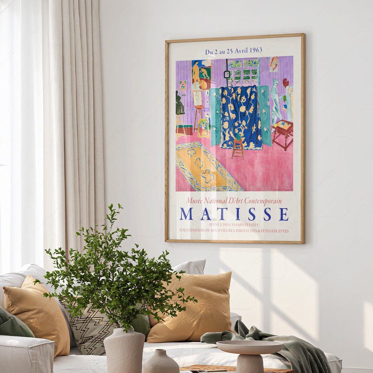 Henri Matisse The Pink Studio Exhibition Poster – Modern Wall Art Print