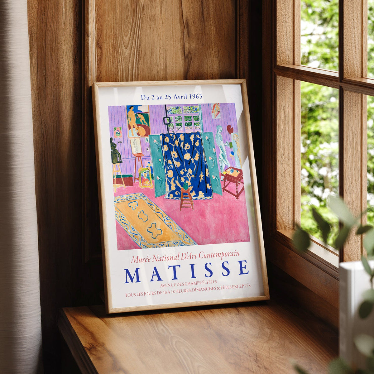 Henri Matisse The Pink Studio Exhibition Poster – Modern Wall Art Print
